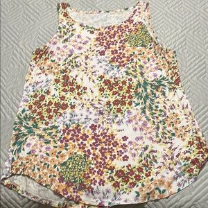 Floral Sleeveless Top - Multicolor